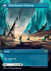 Barkchannel Pathway // Tidechannel Pathway (Extended Art) [Kaldheim] (KHM 290)
