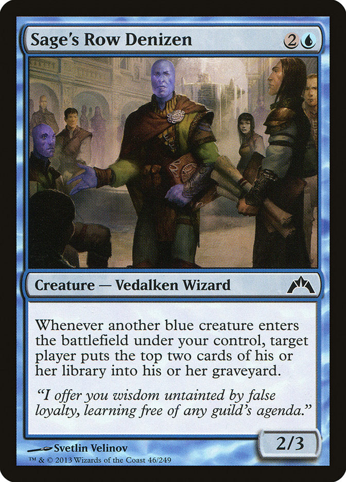 Sage's Row Denizen [Gatecrash] (GTC 46)