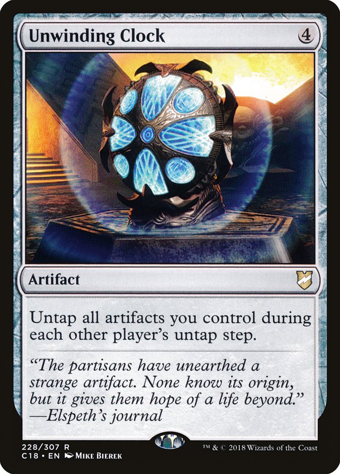 Unwinding Clock [Commander 2018] (C18 228)