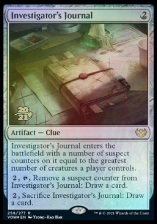 Investigator's Journal [Innistrad: Crimson Vow Prerelease Promos] (PVOW 258)