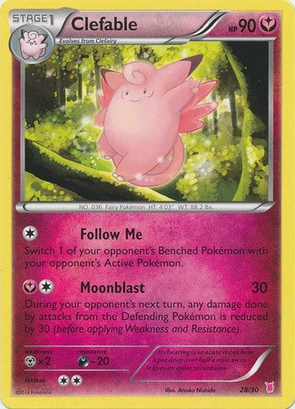 Clefable (28/30) [XY: Trainer Kit - Bisharp & Wigglytuff]