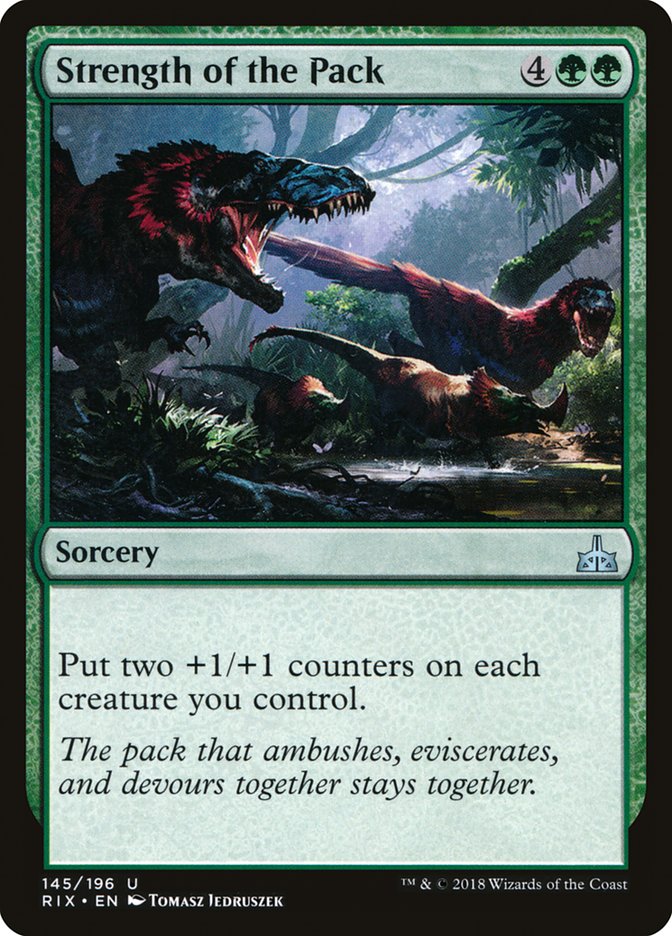Strength of the Pack [Rivals of Ixalan] (RIX 145)