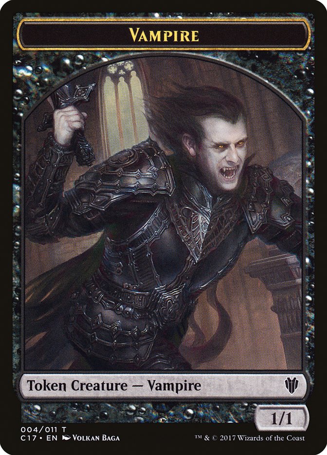 Vampire // Zombie Double-sided Token [Commander 2017 Tokens] (TC17 4)