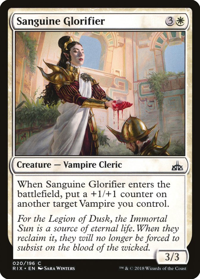 Sanguine Glorifier [Rivals of Ixalan] (RIX 20)