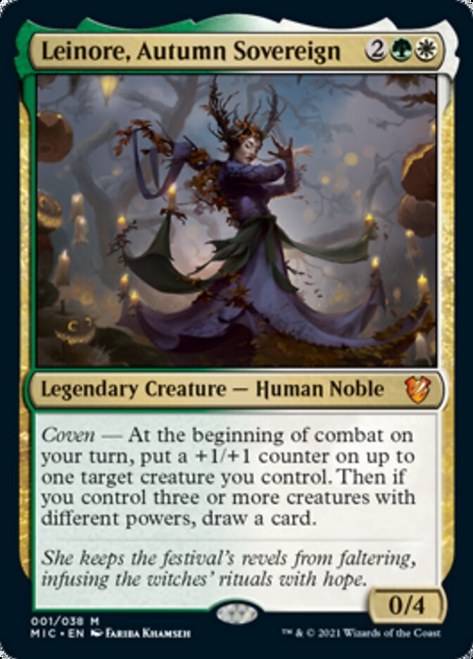 Leinore, Autumn Sovereign (Display Commander) [Innistrad: Midnight Hunt Commander] (MIC 1)