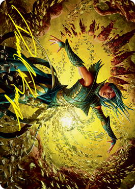Dragonsguard Elite Art Card (Gold-Stamped Signature) (16/81) [Strixhaven: School of Mages Art Series] (ASTX 16)