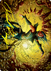 Dragonsguard Elite Art Card (Gold-Stamped Signature) (16/81) [Strixhaven: School of Mages Art Series] (ASTX 16)
