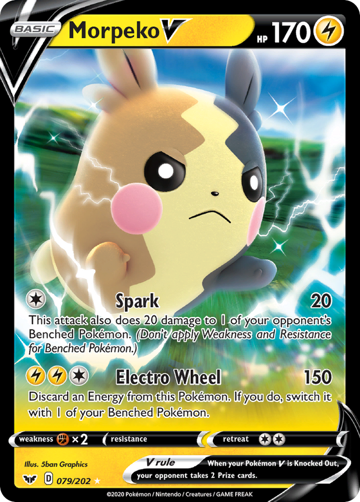 Morpeko V (79/202) [Sword & Shield: Base Set]