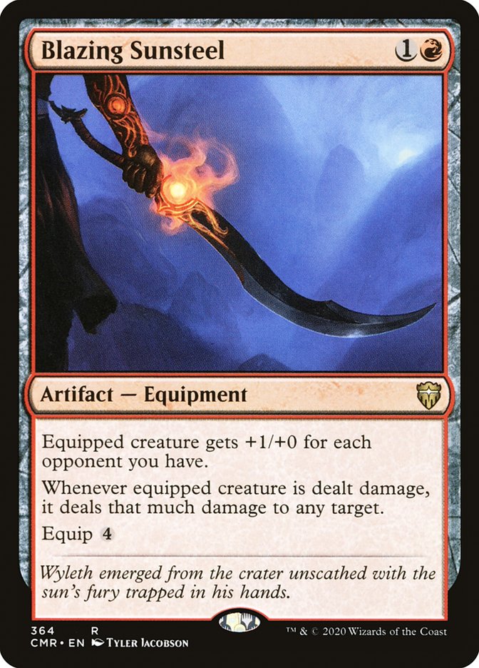 Blazing Sunsteel [Commander Legends] (CMR 364)