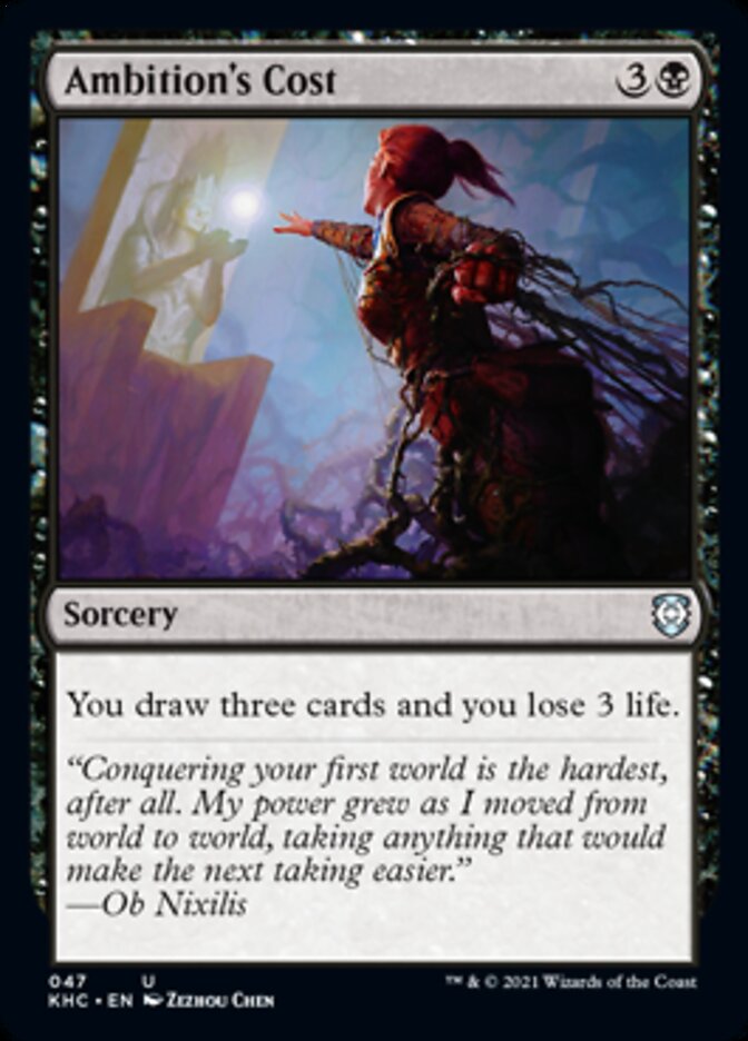Ambition's Cost [Kaldheim Commander] (KHC 47)
