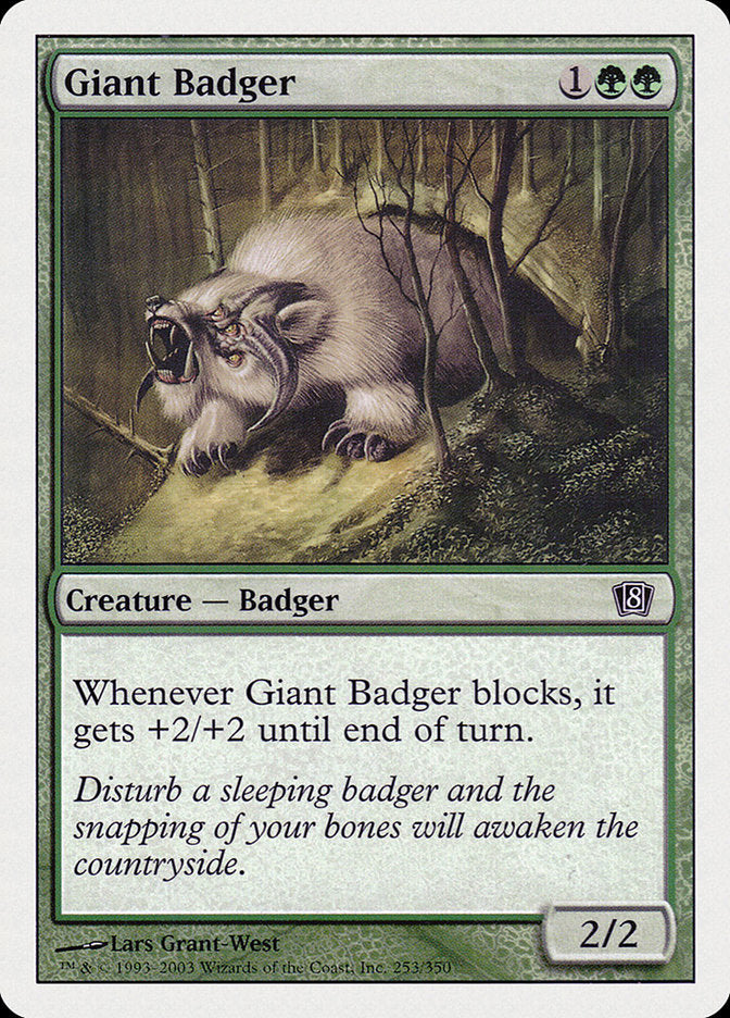 Giant Badger [Eighth Edition] (8ED 253)