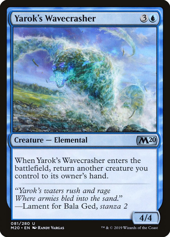 Yarok's Wavecrasher [Core Set 2020] (M20 81)