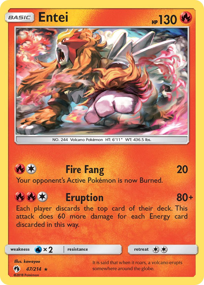 Entei (SM Lost Thunder) (47/214) [Theme Deck Exclusives]