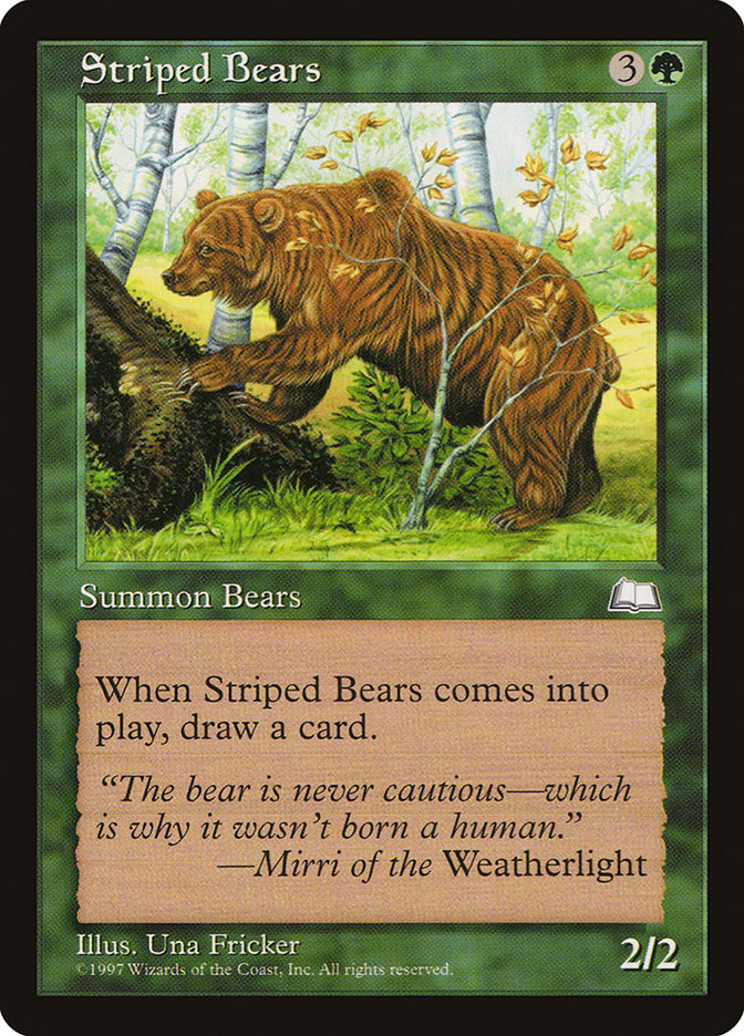 Striped Bears [Weatherlight] (WTH 140)