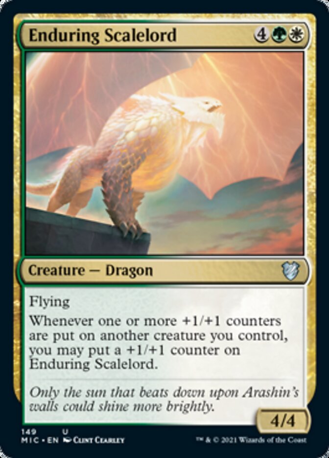 Enduring Scalelord [Innistrad: Midnight Hunt Commander] (MIC 149)