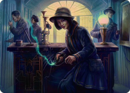 Wiretapping Art Card [Streets of New Capenna Art Series] (ASNC 15)