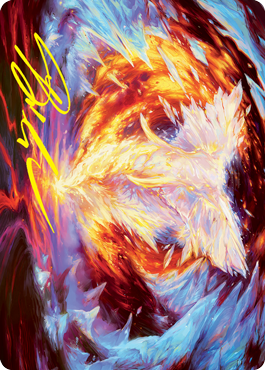 Magma Opus Art Card (Gold-Stamped Signature) [Strixhaven: School of Mages Art Series] (ASTX 32)
