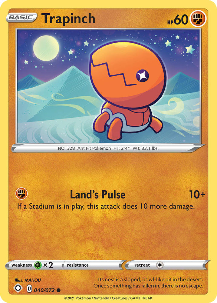 Trapinch (40/72) [Sword & Shield: Shining Fates]