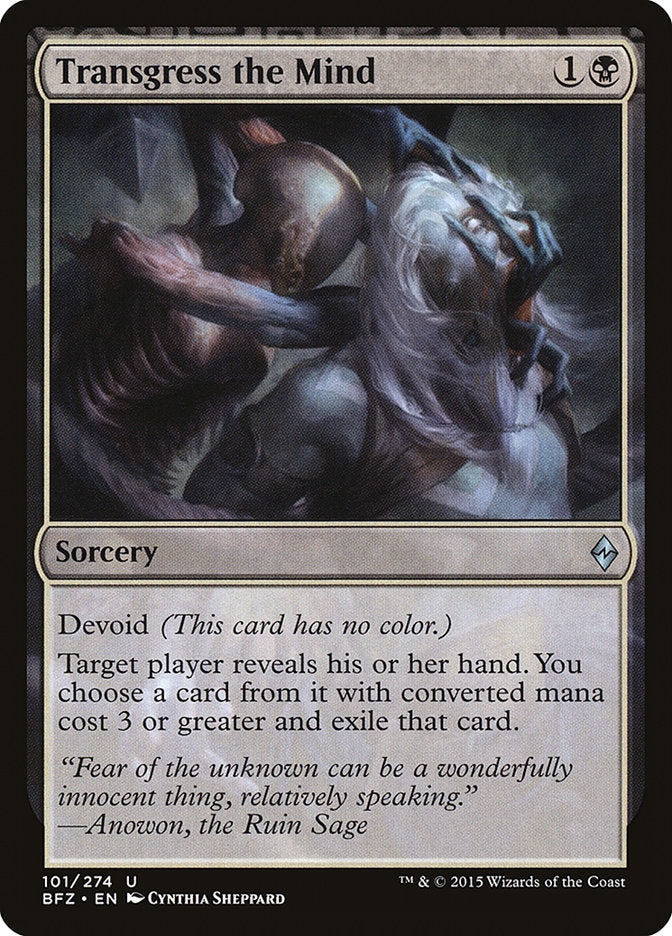 Transgress the Mind [Battle for Zendikar] (BFZ 101)