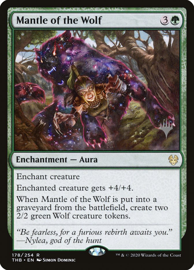 Mantle of the Wolf (Promo Pack) [Theros Beyond Death Promos] (PTHB 178P)