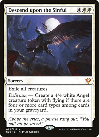 Descend upon the Sinful [Commander 2020] (C20 86)