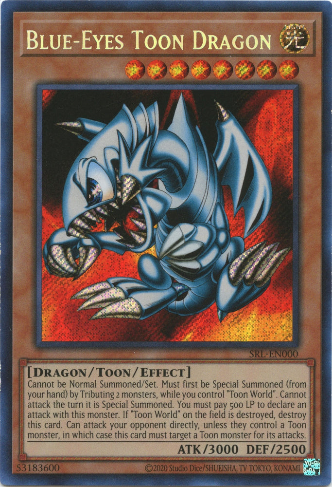 Blue-Eyes Toon Dragon [SRL-EN000] Secret Rare