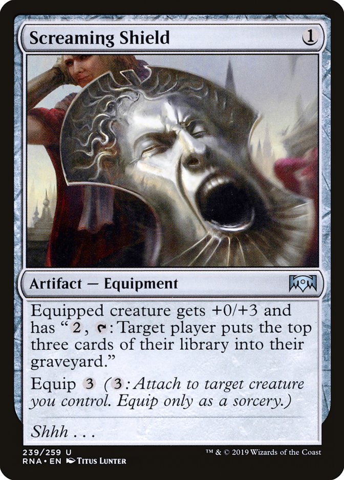 Screaming Shield [Ravnica Allegiance] (RNA 239)
