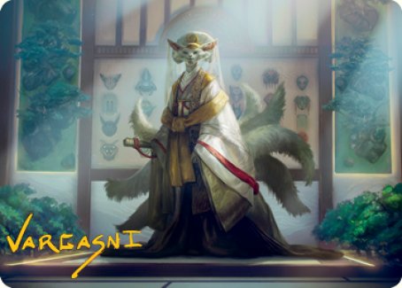 Light-Paws, Emperor's Voice Art Card (Gold-Stamped Signature) [Kamigawa: Neon Dynasty Art Series] (ANEO 23)