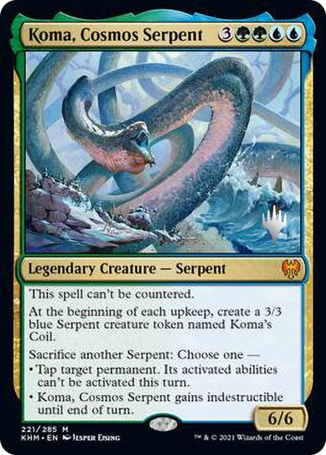 Koma, Cosmos Serpent [Kaldheim Promo Pack] (PKHM 221)