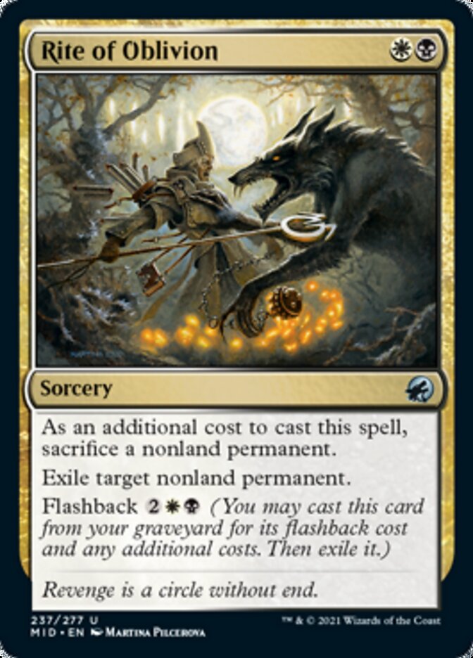 Rite of Oblivion [Innistrad: Midnight Hunt] (MID 237)
