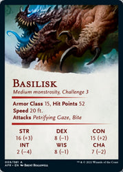 Basilisk Art Card [Dungeons & Dragons: Adventures in the Forgotten Realms Art Series] (AAFR 9)