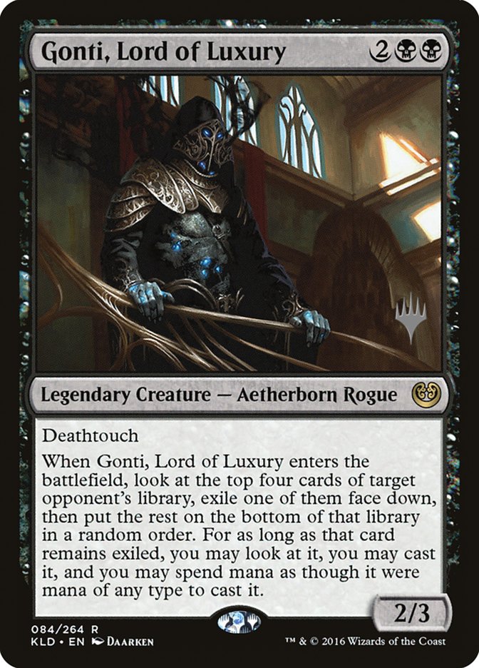 Gonti, Lord of Luxury (Promo Pack) [Kaladesh Promos] (PKLD 84P)