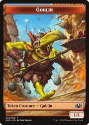 Goblin // Giant Teddy Bear Double-sided Token [Unsanctioned Tokens] (TUND 2)