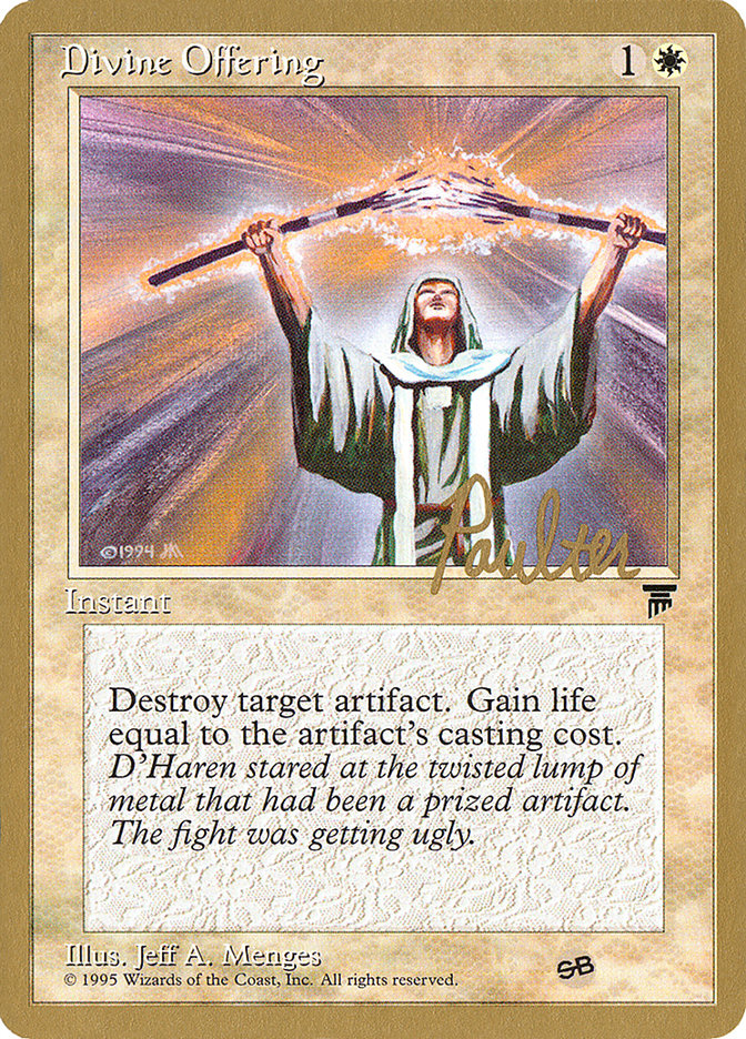 Divine Offering (Preston Poulter) (SB) [Pro Tour Collector Set] (PTC PP6SB)