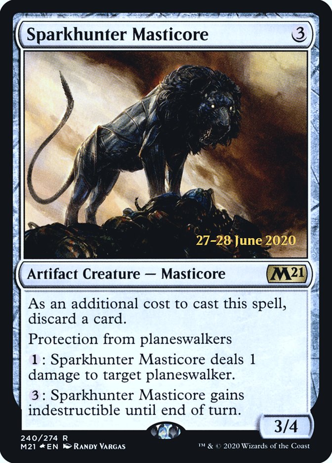 Sparkhunter Masticore  [Core Set 2021 Prerelease Promos] (PM21 240S)