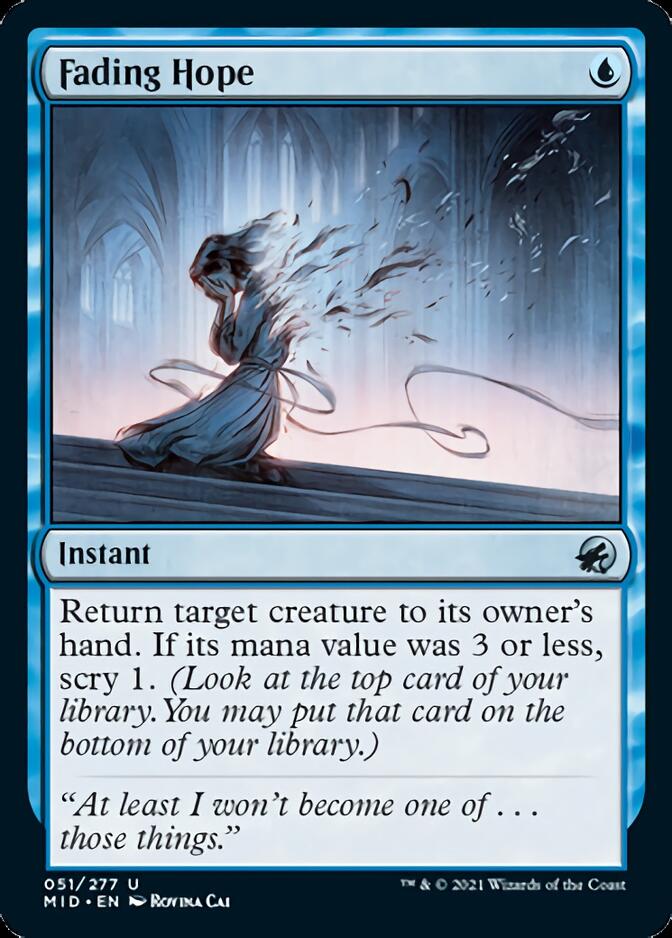 Fading Hope [Innistrad: Midnight Hunt] (MID 51)