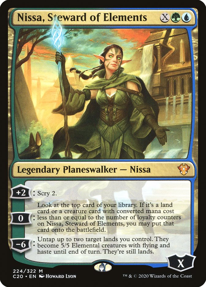Nissa, Steward of Elements [Commander 2020] (C20 224)