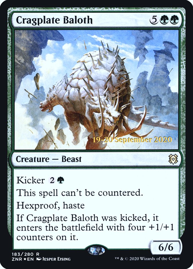 Cragplate Baloth  [Zendikar Rising Prerelease Promos] (PZNR 183S)