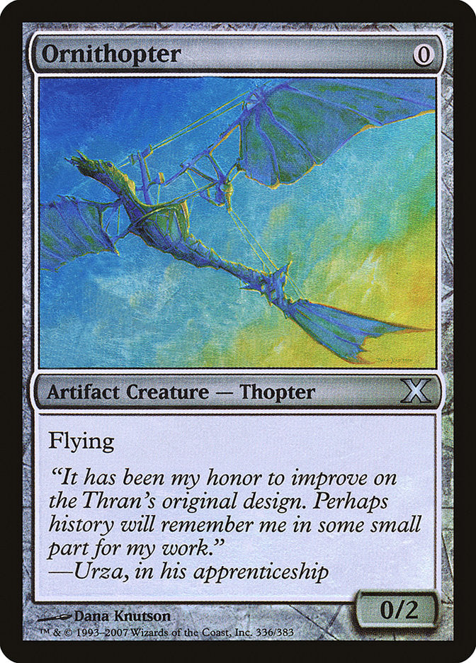 Ornithopter (Premium Foil) [Tenth Edition] (10E 336)