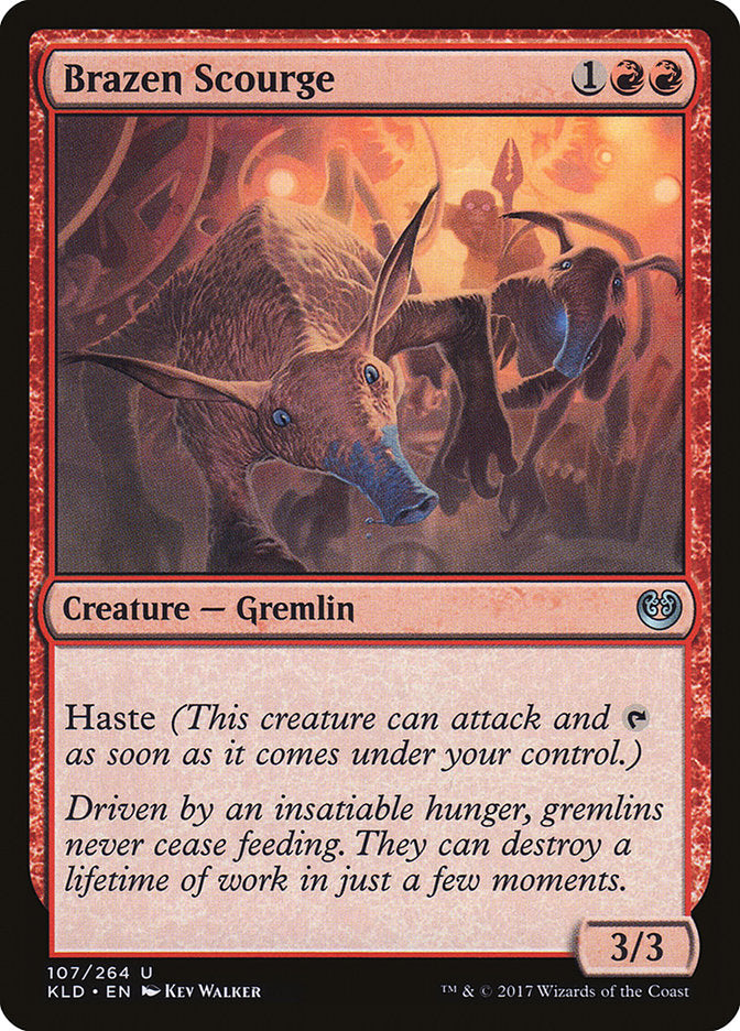 Brazen Scourge (Intro Pack) [Kaladesh Promos] (PKLD 107)