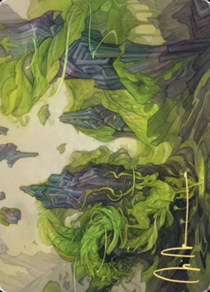 Reclaim the Wastes Art Card (Gold-Stamped Signature) [Art Series: Zendikar Rising]