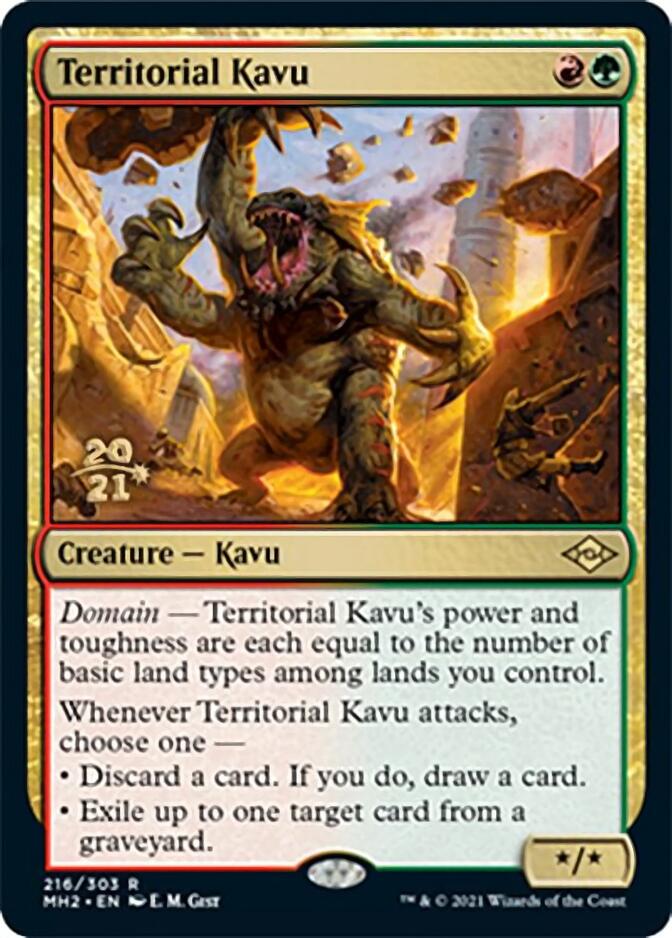Territorial Kavu [Modern Horizons 2 Prerelease Promos] (PMH2 216)