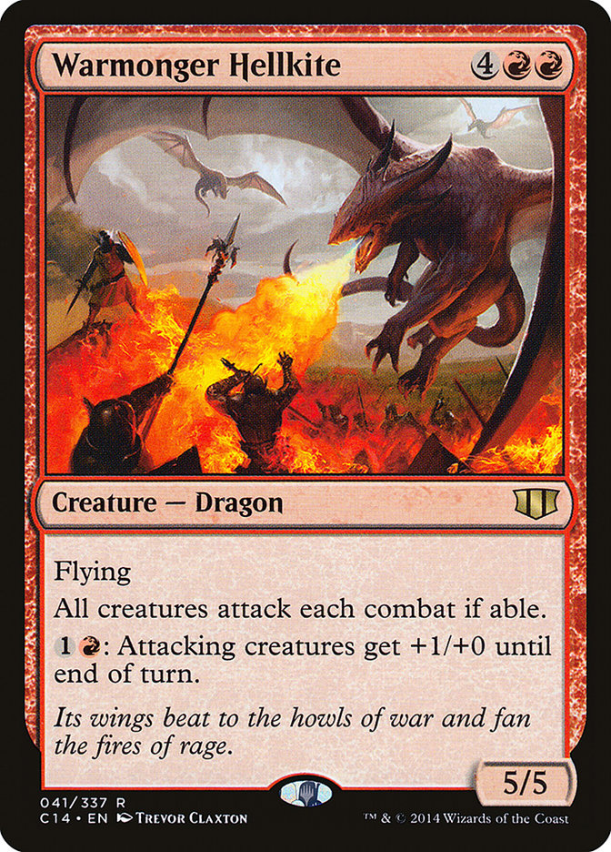 Warmonger Hellkite [Commander 2014] (C14 41)