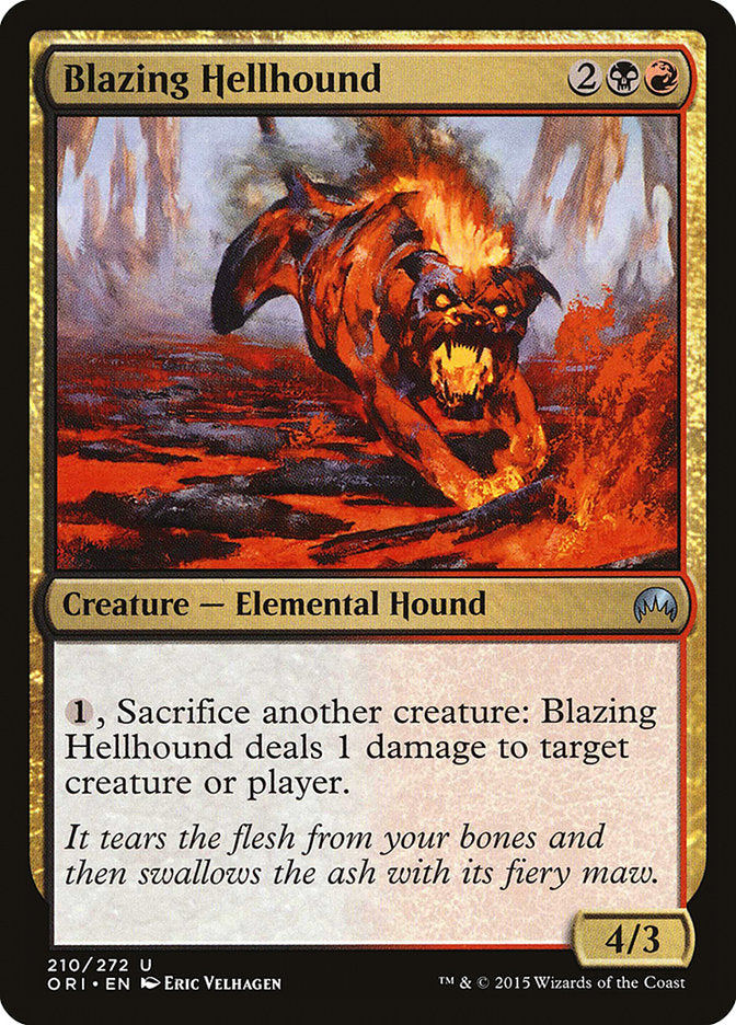 Blazing Hellhound [Magic Origins] (ORI 210)