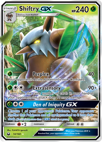 Shiftry GX (14/168) [Sun & Moon: Celestial Storm]