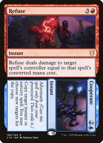 Refuse // Cooperate [Commander 2019] (C19 199)
