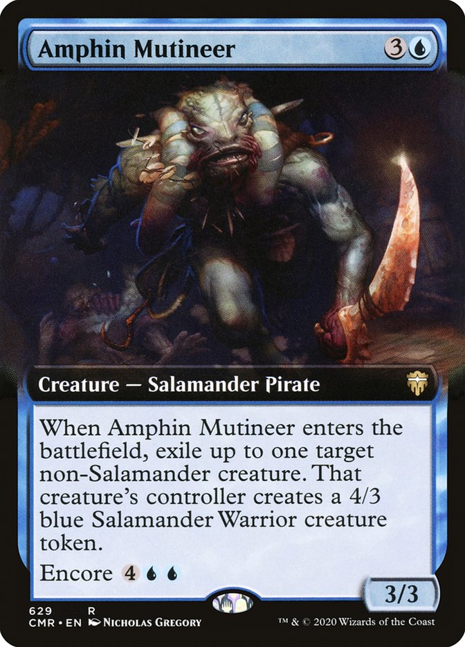 Amphin Mutineer (Extended Art) [Commander Legends] (CMR 629)