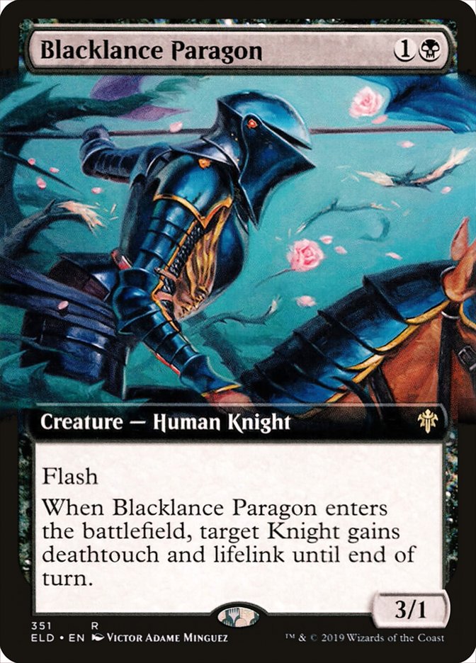 Blacklance Paragon (Extended Art) [Throne of Eldraine] (ELD 351)
