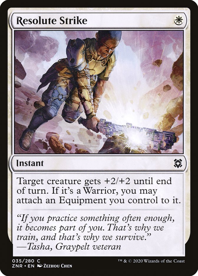 Resolute Strike [Zendikar Rising] (ZNR 35)