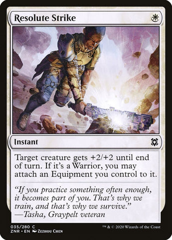 Resolute Strike [Zendikar Rising] (ZNR 35)